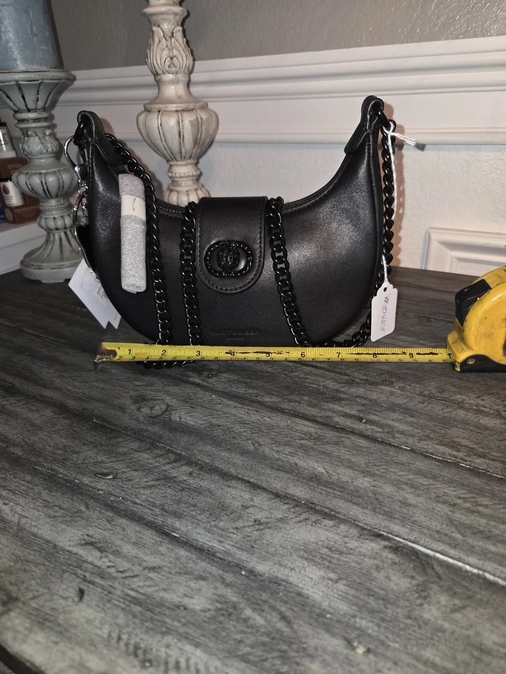 Kurt Geiger Black Leather Shoulder/crossbody Bag - Picture 3 of 8